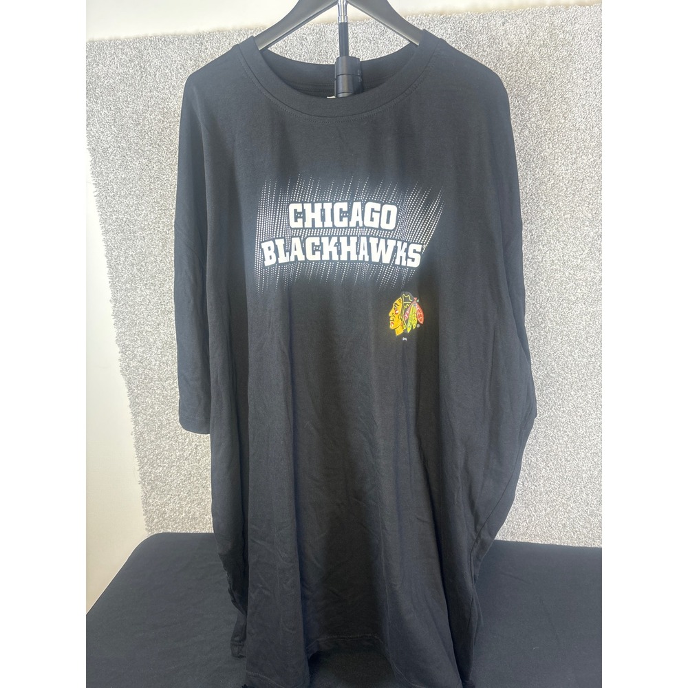 Fanatics Chicago Blackhawks NHL Graphic Tee 4XLT Black Mens T-Shirt